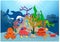 Beautiful Underwater World Cartoon