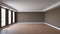 Beautiful Unfurnished Room with Brown Walls, White Ceiling and Cornice