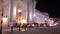 Beautiful Union Station in Washington - illuminated at night - WASHINGTON, UNITED STATES - APRIL 9, 2017