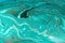 Beautiful unique turquoise acrylic marble background