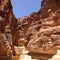 Beautiful unreal landscape of the Wadi RAM desert Jordan - beautiful mountains against the blue sky