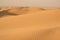 Beautiful untouched sand dunes in desert