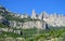 Beautiful unusual shaped mountain rock formations of Montserrat, Spain