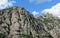 Beautiful unusual shaped mountain rock formations of Montserrat, Spain