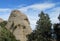 Beautiful unusual shaped mountain rock formations of Montserrat, Spain