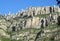 Beautiful unusual shaped mountain rock formations of Montserrat, Spain