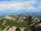 Beautiful unusual shaped mountains in Mont serrat, Spain