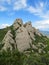 Beautiful unusual shaped mountains in Mont serrat, Spain