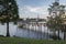 Beautiful Uptown Park and Lakes at Altamonte Springs Florida with walkways