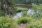 Beautiful Ural landscape river and mountain View