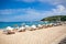 Beautiful Valtos beach near Parga, Greece.