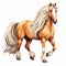 Beautiful Vanner Draft Horses Clip Art