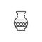 Beautiful vase outline icon