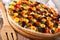 Beautiful vegetable pie with carrots, zucchini, eggplant and bee