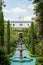 Beautiful vegetated court in the Grande Mosquee de Paris