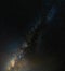 beautiful vertical milky way on sky.