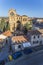 Beautiful vertical shot of the Saint Vincent Basilica in Avila, Spain