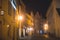 Beautiful vibrant multicolored downtown picture of street in Fussen, Bayern, Bavaria, Germany