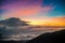 Beautiful Vibrant Sunset on Mauna Kea, Hawaii