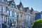 Beautiful victorian homes in San Francisco