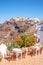 Beautiful view across Thira Fira on the greek island of Santorini