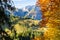 Beautiful view on alpine meadow during autumn in Berchtesgaden, Bavaria, Germany