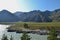 Beautiful view of the Altai mountains and Turquoise Katun