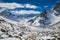 Beautiful view of Ama Dablam and Kanthega peaks