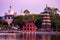 Beautiful view of The American Adventure and Japan Pavillions at Epcot 152