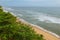 A beautiful view of Arabian Sea in a cove near Varkala