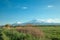 Beautiful view. Ararat mountains from Armenia