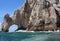 Beautiful view of The Arch, the iconic landmark along the rocky shoreline of the cape in Los Cabos