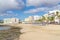 Beautiful view of Arrecife beach on Lanzarote island in Spain