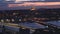 Beautiful view of Ataturk Bridge and Golden Horn Bridge in the evening, a beautifully illuminated city