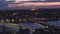 Beautiful view of Ataturk Bridge and Golden Horn Bridge in the evening, a beautifully illuminated city, time lapse