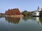 Beautiful view of Bacheng Ecological Wetland Park during autumn session