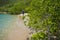 Beautiful view of the beach in the park tayrona