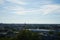 A beautiful view of Berlin opens from the observation deck of the historic Flakturm Humboldthain anti-aircraft tower.