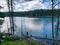 Beautiful view on the Blue Lakes Hiking Trail during the summer at Duck Mountain Provincial Park, Manitoba, Canada