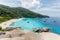 Beautiful view with blue sky and clouds on Similan island, Similan No.8 at Similan national park, Phuket, Thailand