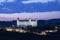 Beautiful view of the Bratislava castle on the banks of the Danube in the old town of Bratislava, Slovakia