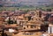 Beautiful view of brick roofs in Granada town