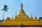 Beautiful view of Buddhist pagoda in Thaton, Myanmar & x28;Burma& x29;.
