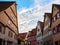 Beautiful view of the buildings in Dinkelsbuhl, Germany.