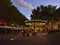 Beautiful view of busy square Place de l\\\'Horloge in the historic center of Avignon, Provence, France.