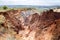 Beautiful view of the canyon erosion furrows, in the reserve Tsingy Ankarana, Madagascar