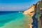 Beautiful view of Cape Drastis in the island of Corfu in Greece. Cape Drastis, the impressive formations of the ground, rocks and