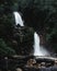 Beautiful view of a cascade in nature