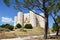 Beautiful view of Castel del Monte, the famous castle built in an octagonal shape by the Holy Roman Emperor Frederick II in the 13