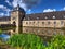 Beautiful view of the Castle Lembeck museum on a sunny day in Dorsten, Germany